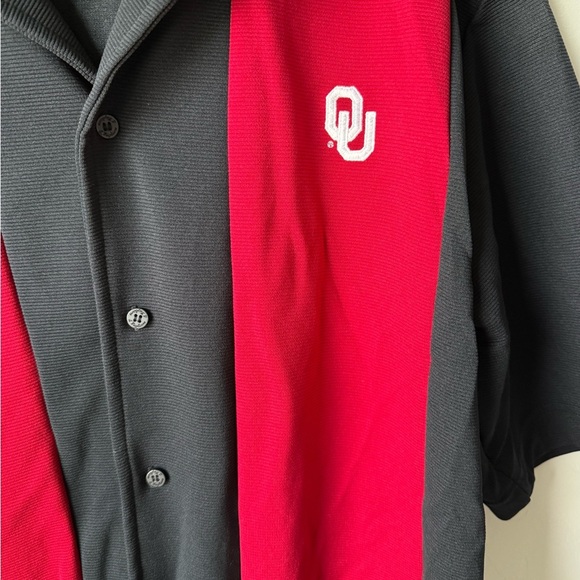 BAMBOA OU Red and Black Casual Button-Down Shirt - Picture 2 of 5